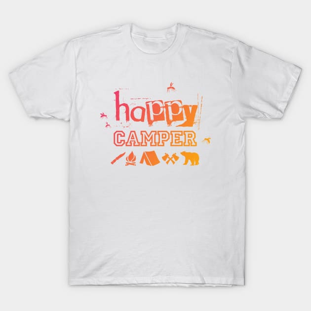 Happy Camper T-Shirt by KaralinaDesign